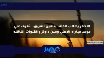 الأحمر يطالب الكاف بتأمين الفريق.. تعرف على موعد مباراة الأهلي وصن داونز والقنوات الناقلة